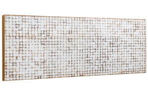 Mangové čelo k posteli Kave Home Kron 174 x 60 cm s kokosovým vzorem