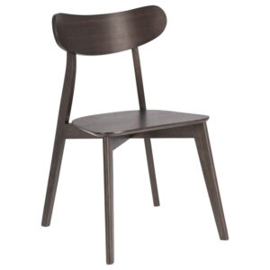 Tmavá dřevěná jídelní židle Kave Home Safina