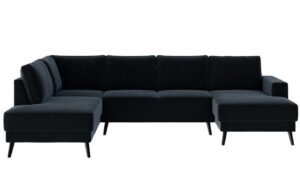 Ghado Sametová rohová pohovka Fynn Corner 306 cm