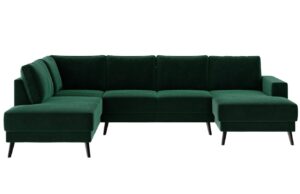 Ghado Sametová rohová pohovka Fynn Corner 306 cm