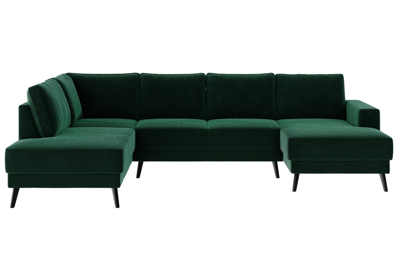 Ghado Sametová rohová pohovka Fynn Corner 306 cm