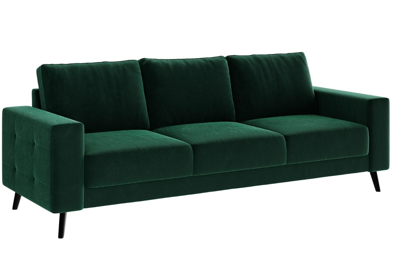 Ghado Sametová pohovka Fynn 233 cm