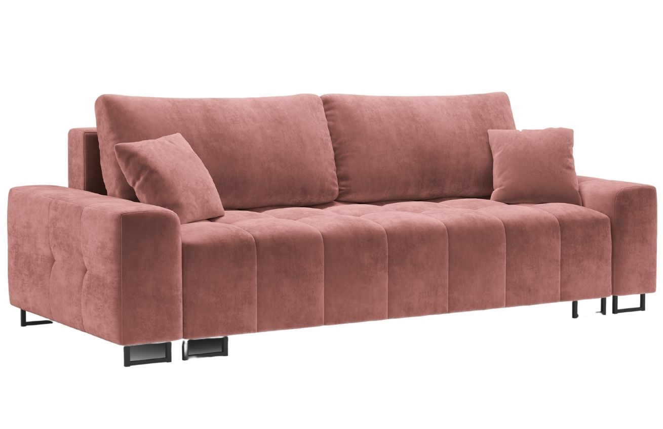 Micadoni Sametová rozkládací pohovka Byron 250 cm