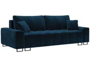 Micadoni Sametová rozkládací pohovka Byron 250 cm