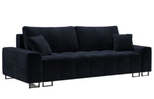 Micadoni Sametová rozkládací pohovka Byon 250 cm