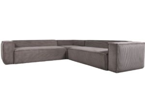 Kave Home Manšestrová rohová pohovka Blok 320 cm