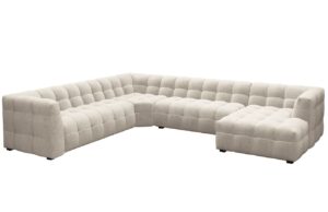 Windsor & Co Sametová rohová pohovka Vesta 378 cm