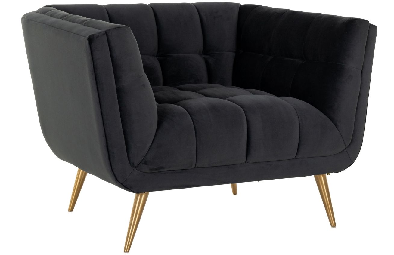 Richmond Sametové křeslo Huxley