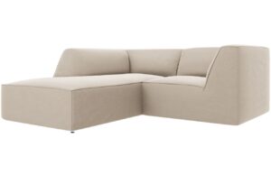 Micadoni Sametová rohová pohovka Ruby 186 cm