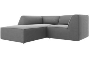 Micadoni Sametová rohová pohovka Ruby 186 cm