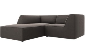 Micadoni Sametová rohová pohovka Ruby 186 cm