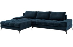 Windsor & Co Sametová rozkládací pohovka Deneb 315 cm