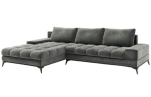 Windsor & Co Sametová rozkládací pohovka Deneb 315 cm