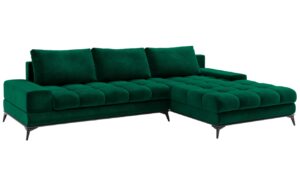 Windsor & Co Sametová rozkládací pohovka Deneb 315 cm