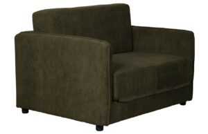 White Label Manšestrová rozkládací pohovka JOPIE 110 cm