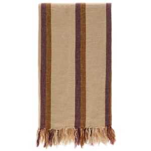 Barevný lněný pléd Kave Home Arven 130 x 170 cm