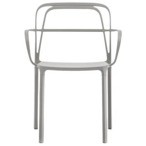 Pedrali Šedá kovová jídelní židle Intrigo 3715