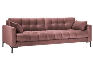 Micadoni Sametová pohovka MAMAIA 217 cm