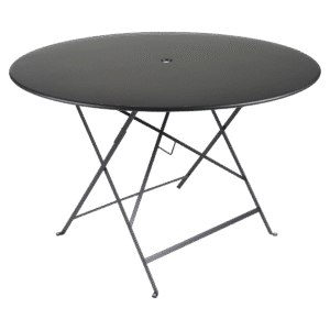 Černý kovový skládací stůl Fermob Bistro 117 cm