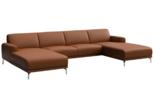 Mesonica Kožená rohová pohovka Puzo 317 cm