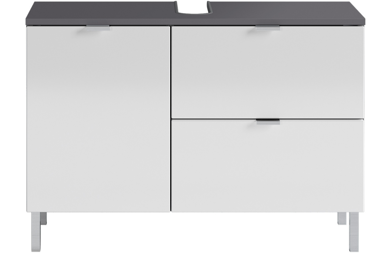 Germania Bílo-šedá umyvadlová skříňka Mauresa 80 x 34 cm