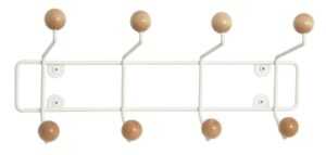 Present time Bílý nástěnný věšák Arfus II.