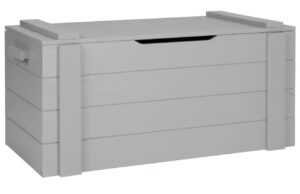 WOOOD Světle šedá dřevěná truhla Koben 90 x 42 cm