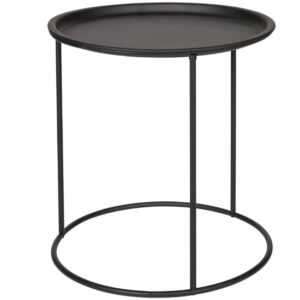 WOOOD Černý kovový odkládací stolek Select 40 cm