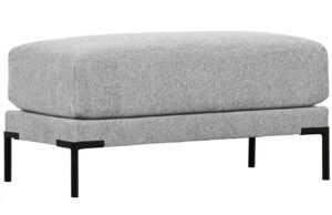 WOOOD Světle šedá látková podnožka Coulee 100 x 50 cm