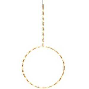 Zlatá světelná LED dekorace Kave Home Tamane 17 cm