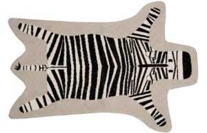 Béžový látkový koberec Quax Zebra 97 x 132 cm