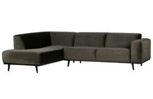 WOOOD Sametová rohová pohovka Twilight 274 cm