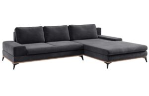 Windsor & Co Sametová rozkládací pohovka Astre 315 cm