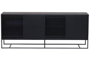 Černá dubová komoda Woodman Ende 188 x 45 cm