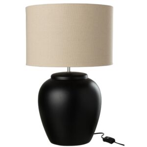Černá keramická stolní lampa J-line Jully 62 cm
