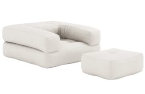 Karup Design Rozkládací křeslo Cube s podnožkou