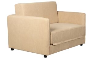 White Label Manšestrová rozkládací pohovka JOPIE 110 cm