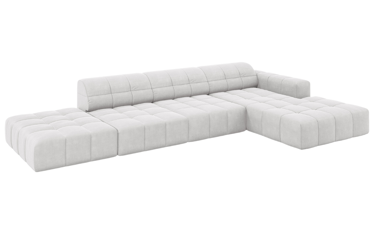 Cosmopolitan Design Sametová rohová pohovka Chicago 341 cm