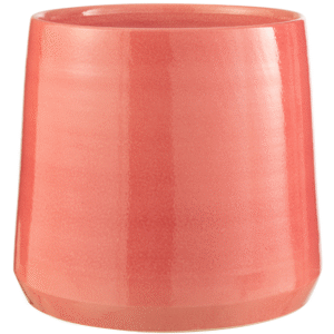 Růžový keramický květináč J-line Asol 35 cm