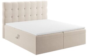 Micadoni Sametová boxspring postel Mamaia 160 x 200 cm