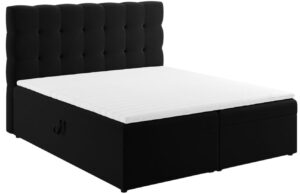 Micadoni Sametová boxspring postel Mamaia 160 x 200 cm