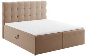 Micadoni Sametová boxspring postel Mamaia 180 x 200 cm