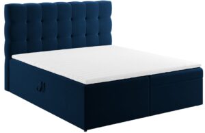 Micadoni Sametová boxspring postel Mamaia 180 x 200 cm