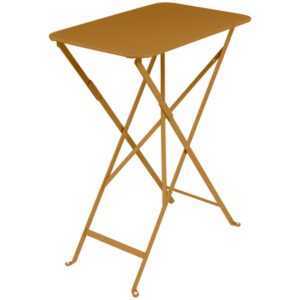 Hnědý kovový skládací stůl Fermob Bistro 37 x 57 cm