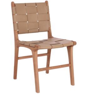 Bizzotto Kožená jídelní židle Joanna