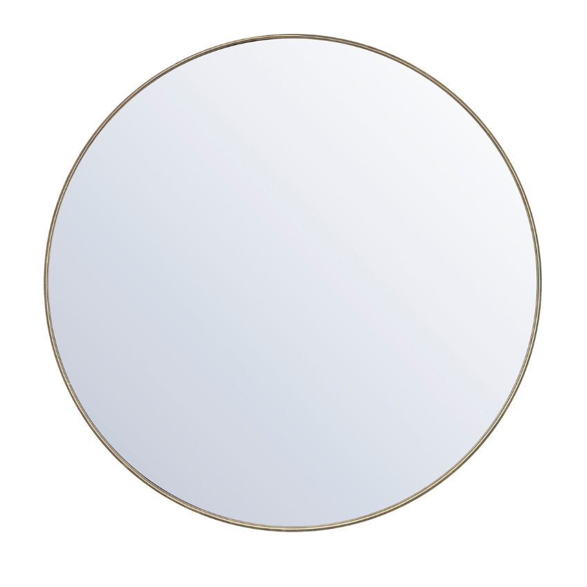 By-Boo Zlaté kovové závěsné zrcadlo Immense 120 cm