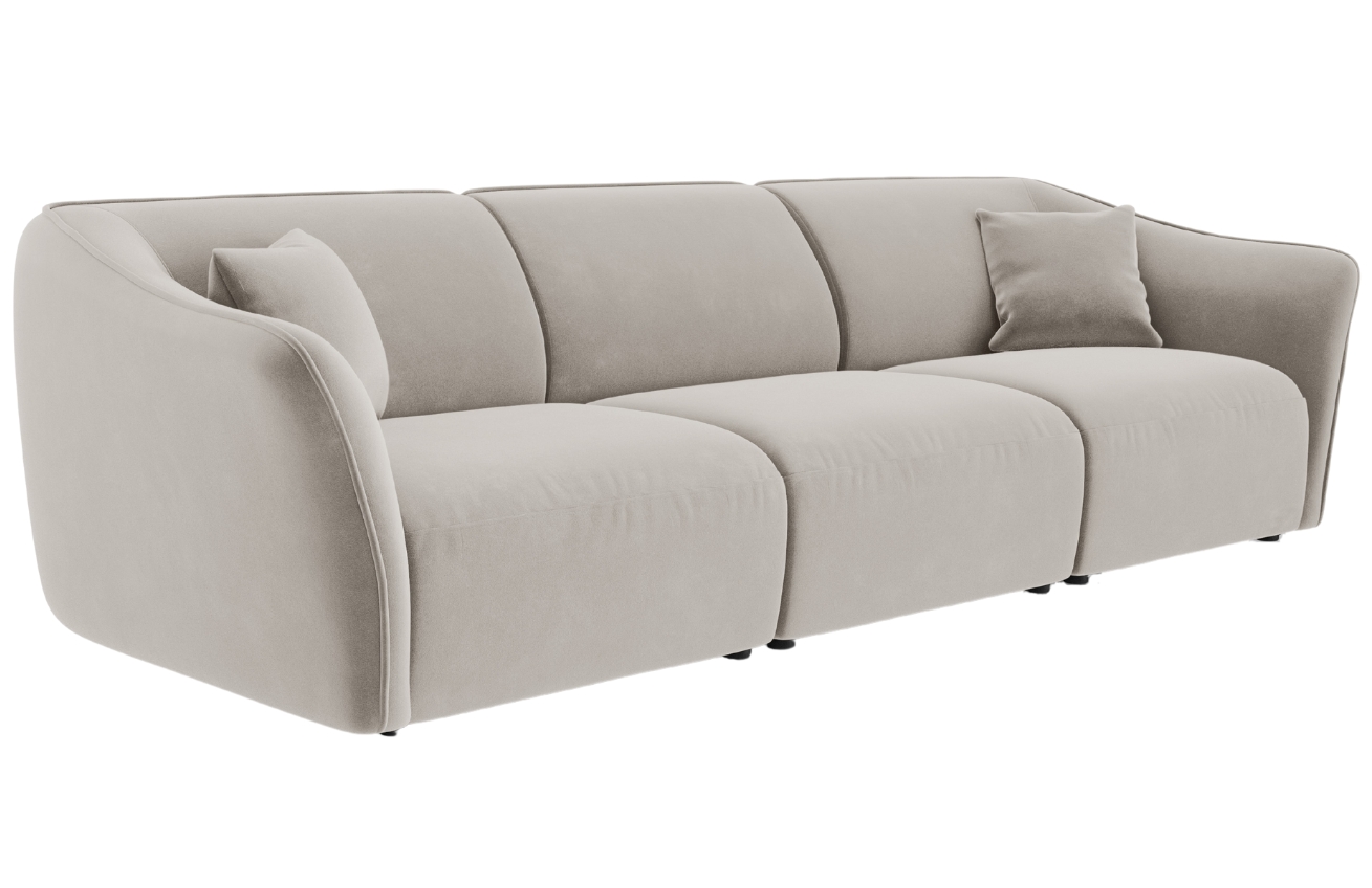 Cosmopolitan Design Sametová pohovka Tokyo 292 cm