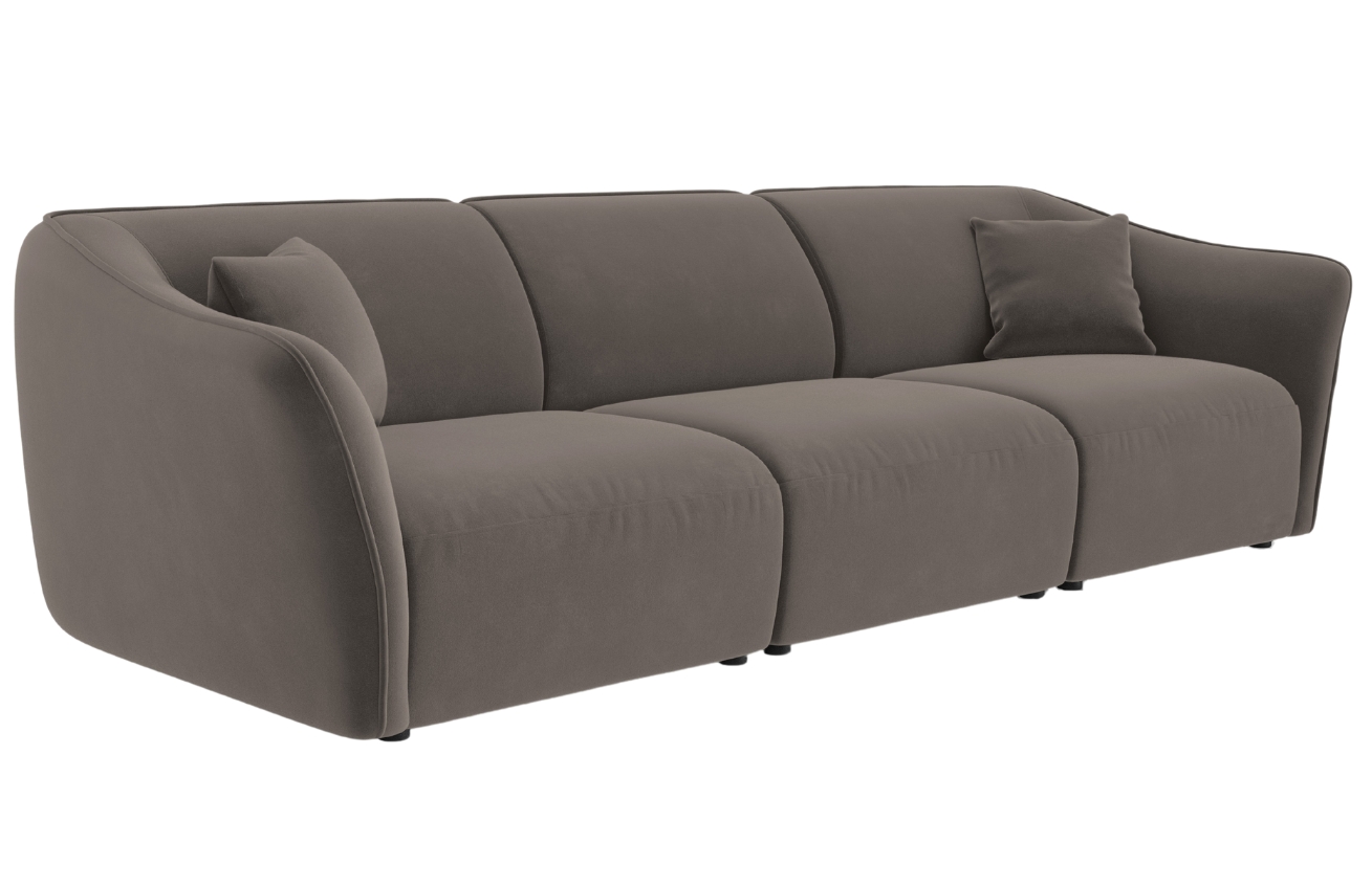 Cosmopolitan Design Sametová pohovka Tokyo 292 cm