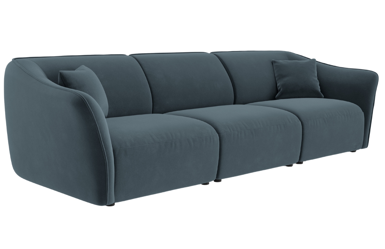 Cosmopolitan Design Sametová pohovka Tokyo 292 cm