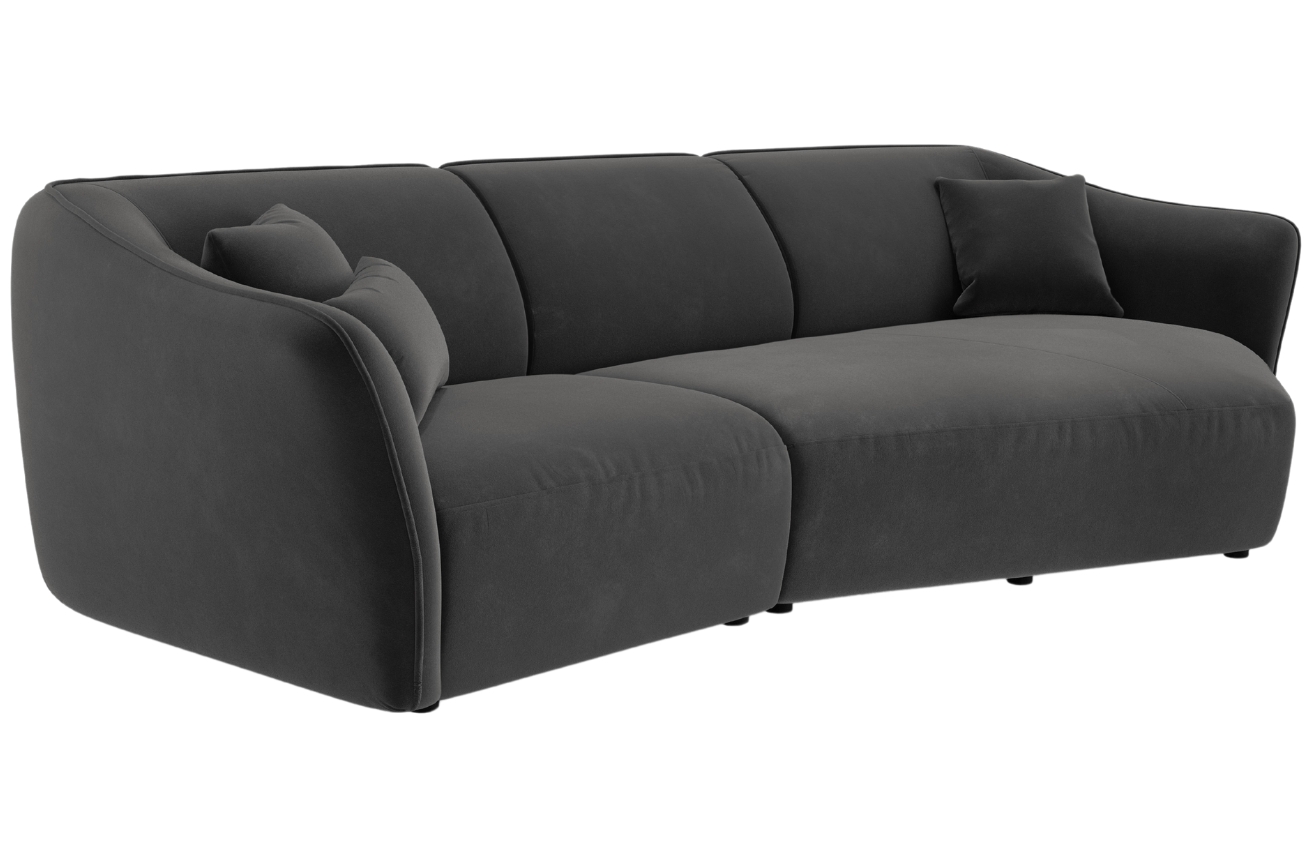 Cosmopolitan Design Sametová pohovka Tokyo 292 cm